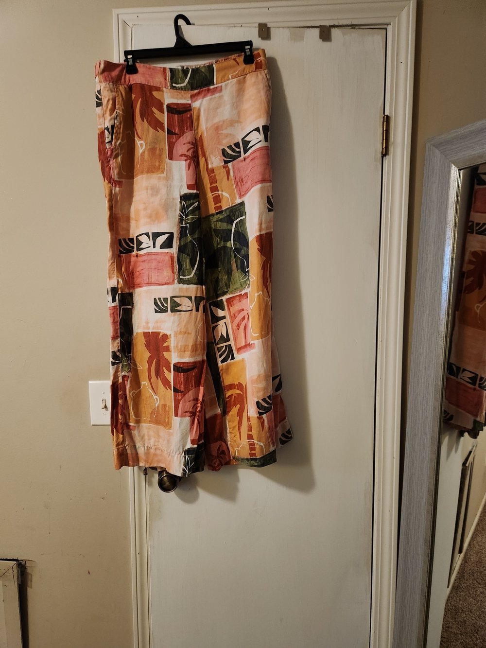 Nicole Miller Multi-Color Patchwork Pants